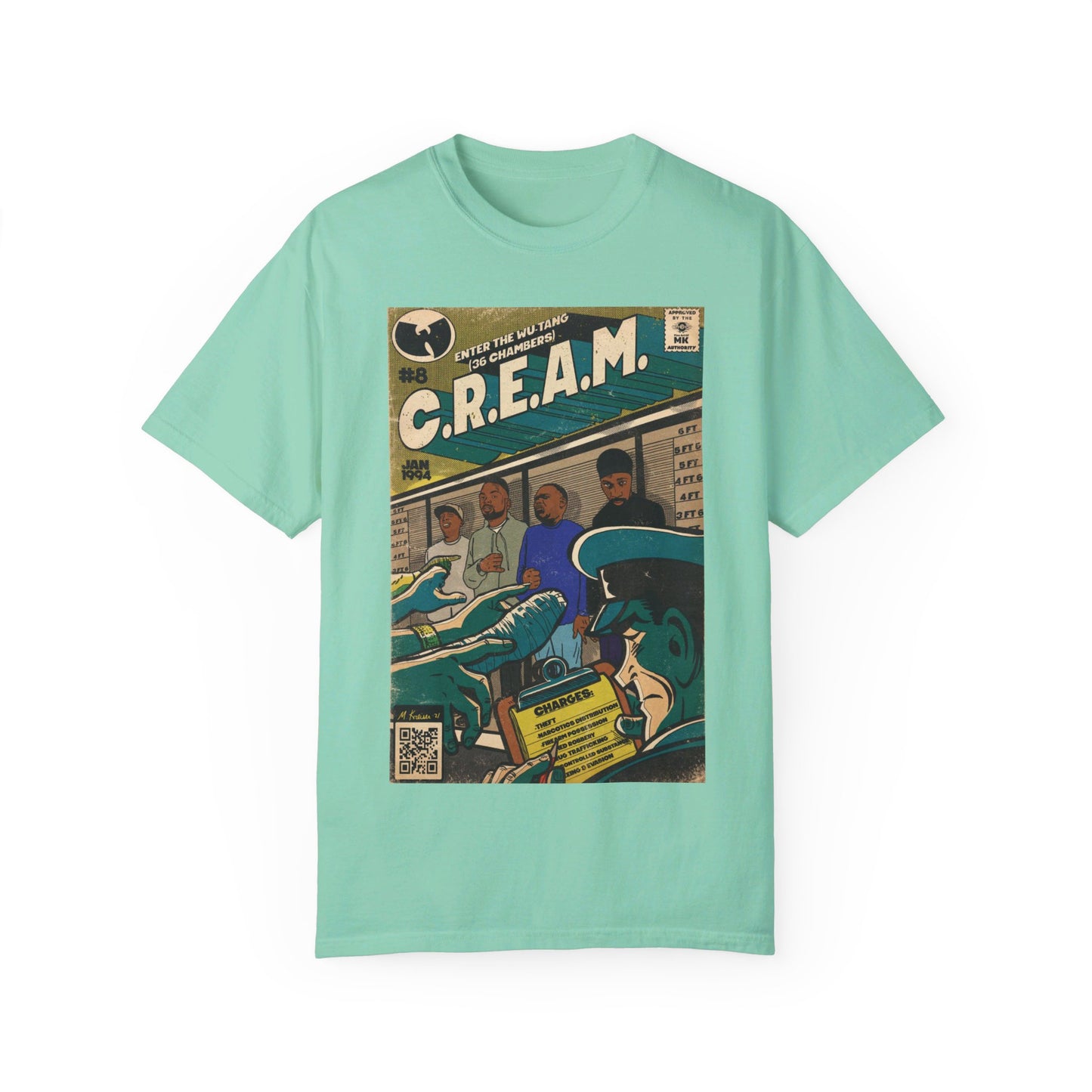 Wu-Tang Clan - C.R.E.A.M - Unisex Comfort Colors T-shirt