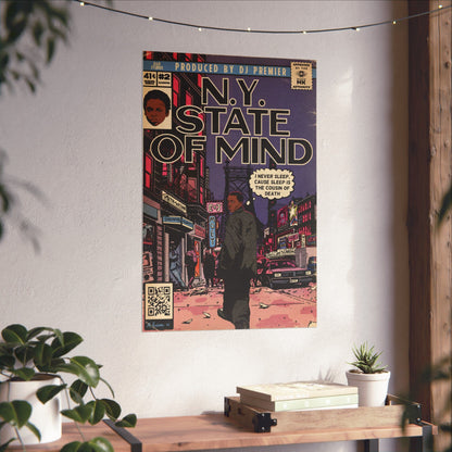 Nas - NY State Of Mind - Vertical Matte Poster