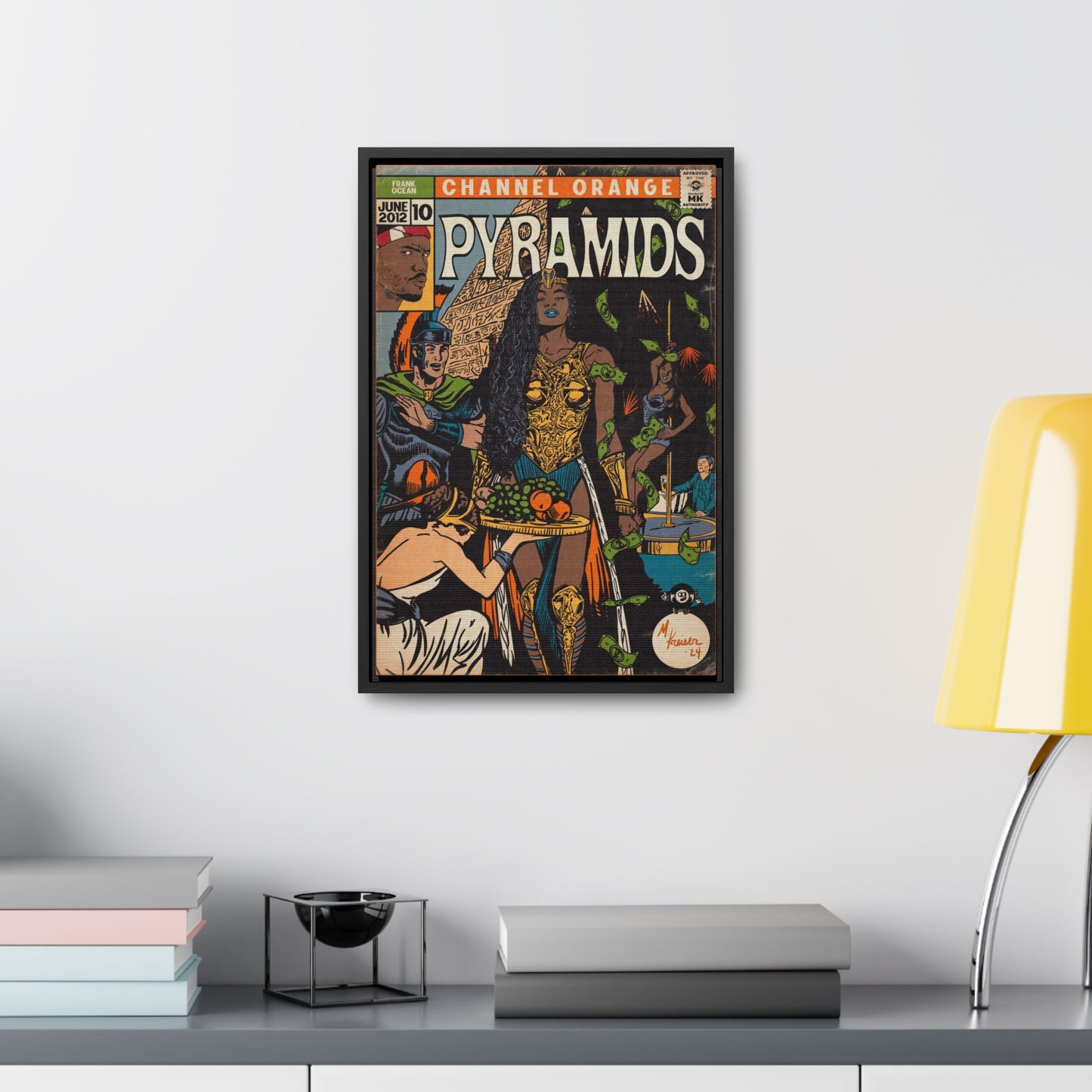 Frank Ocean - Pyramids - Gallery Canvas Wraps, Vertical Frame