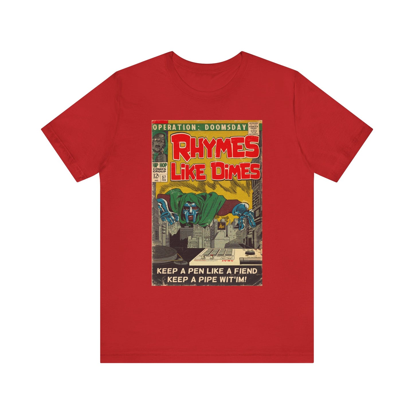 MF DOOM - Rhymes Like Dimes - Unisex Jersey Short Sleeve Tee