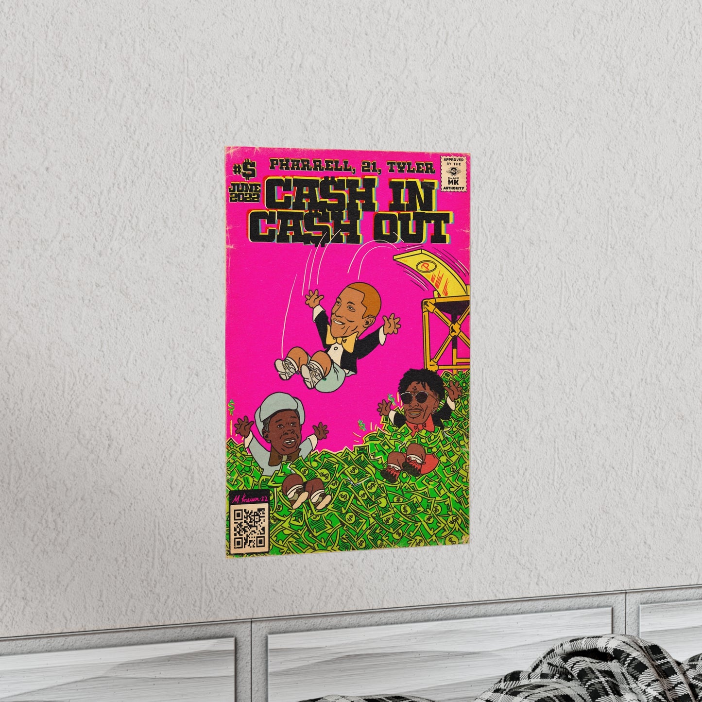 Pharrell, 21 Savage & Tyler - Cash In Cash Out - Vertical Matte Poster