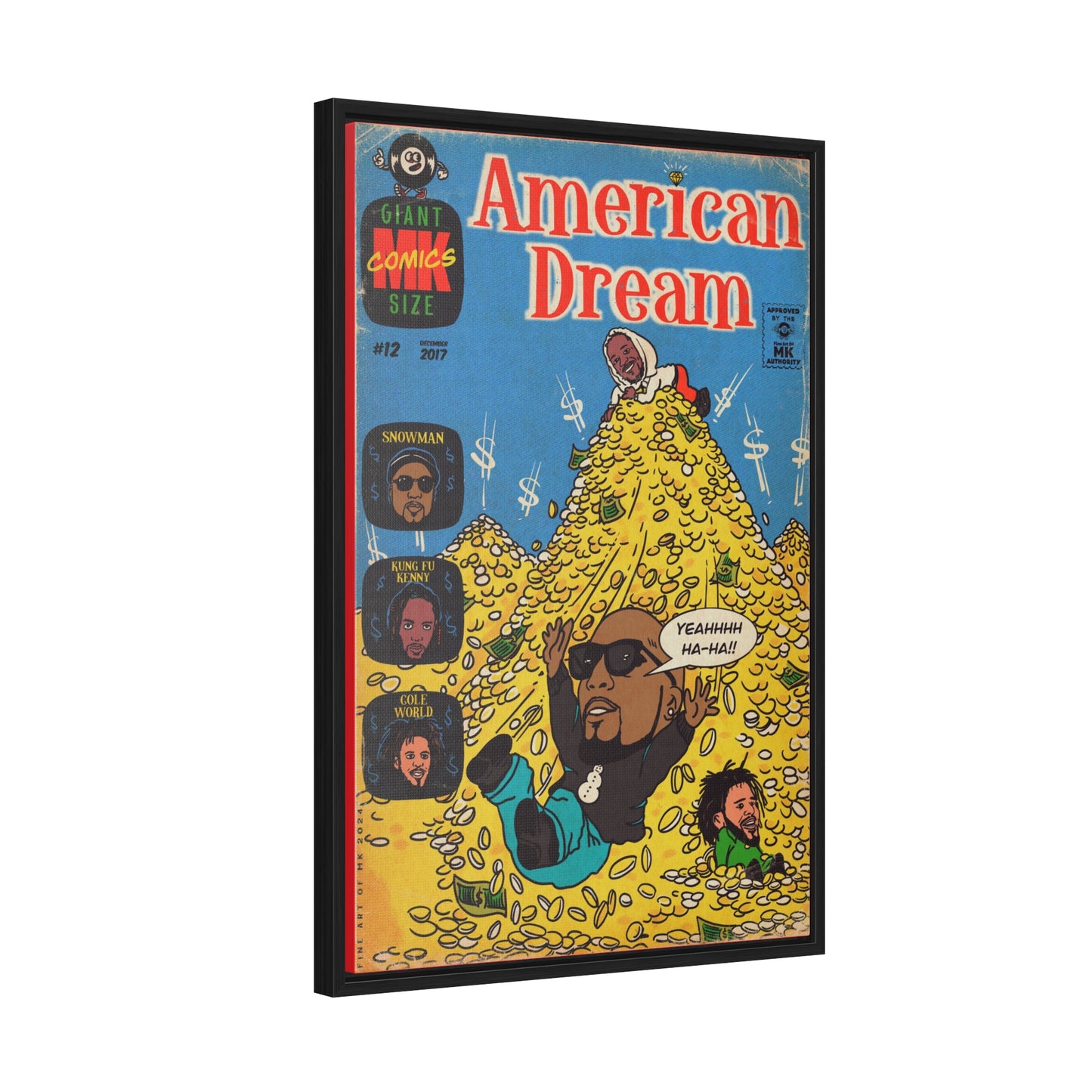 Jeezy, Cole & Kendrick - American Dream - Gallery Canvas Wraps, Vertical Frame