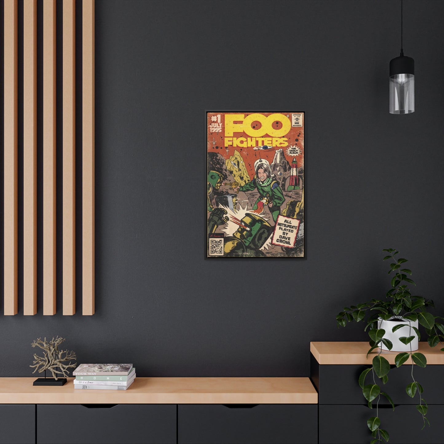 Foo Fighters - Self Titled - Gallery Canvas Wraps, Vertical Frame