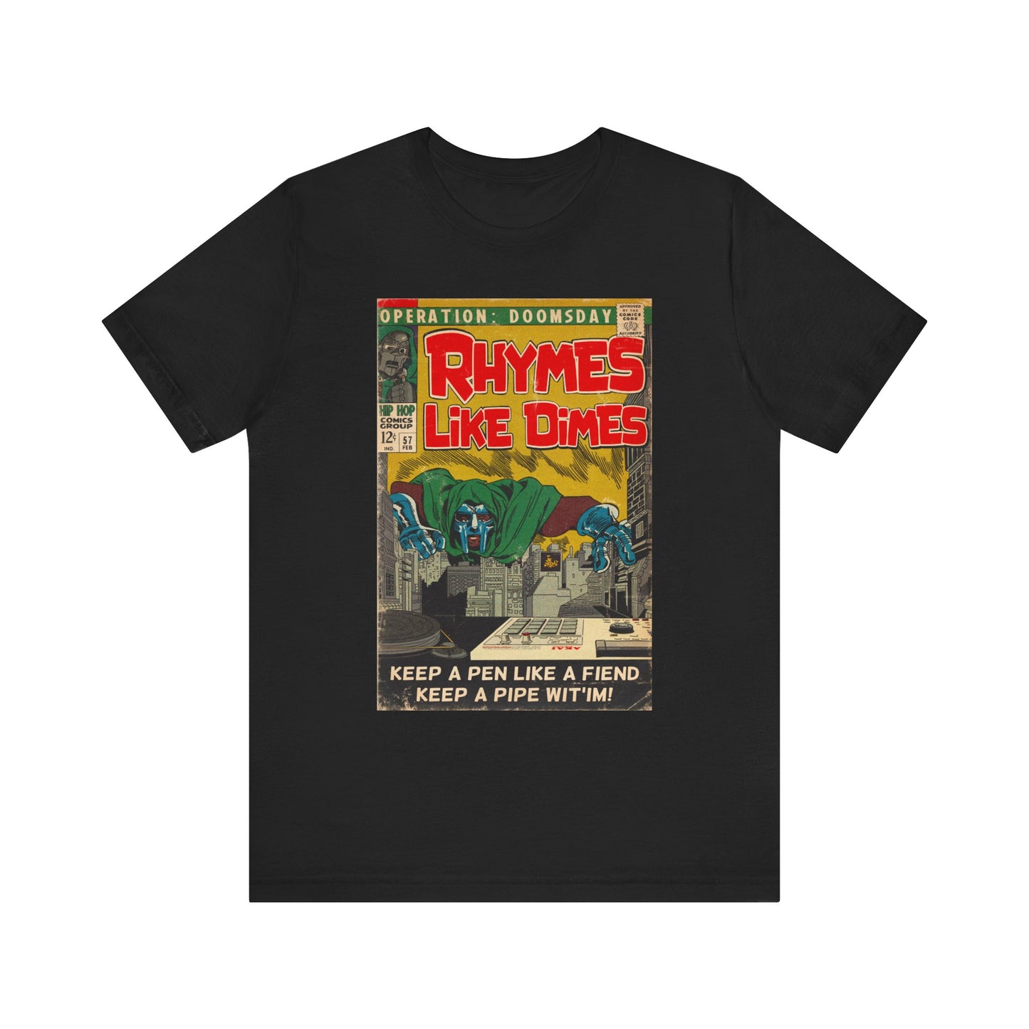 MF DOOM - Rhymes Like Dimes - Unisex Jersey Short Sleeve Tee