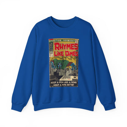 MF DOOM - Rhymes Like Dimes - Unisex Heavy Blend™ Crewneck Sweatshirt