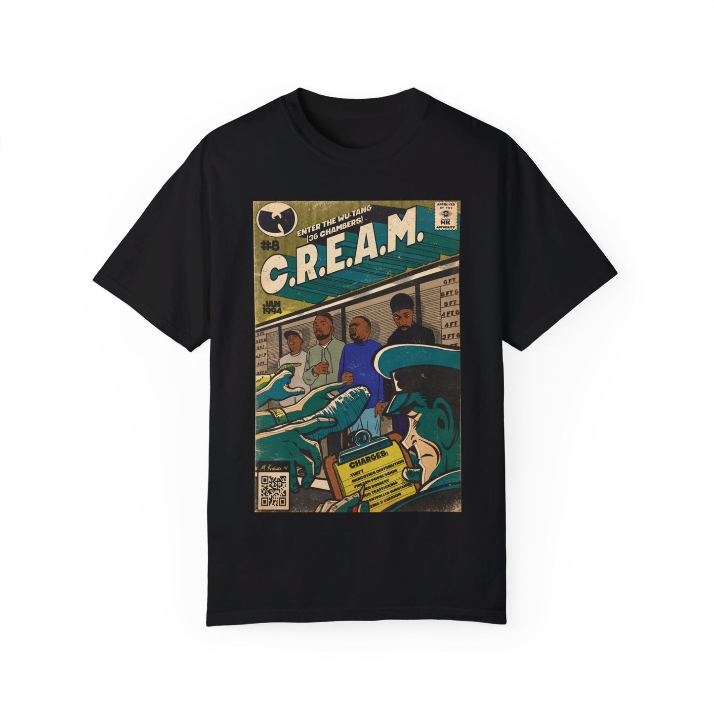 Wu-Tang Clan - C.R.E.A.M - Unisex Comfort Colors T-shirt