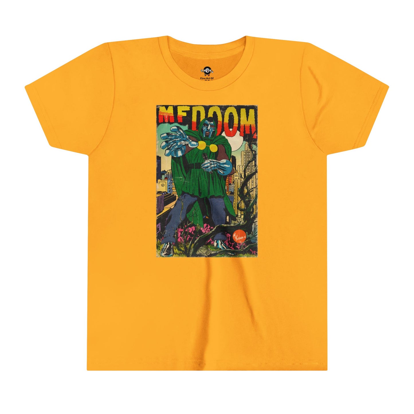 KIDS - MF DOOM - Comic Book Art - Youth Short Sleeve Tee