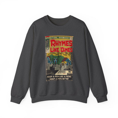 MF DOOM - Rhymes Like Dimes - Unisex Heavy Blend™ Crewneck Sweatshirt