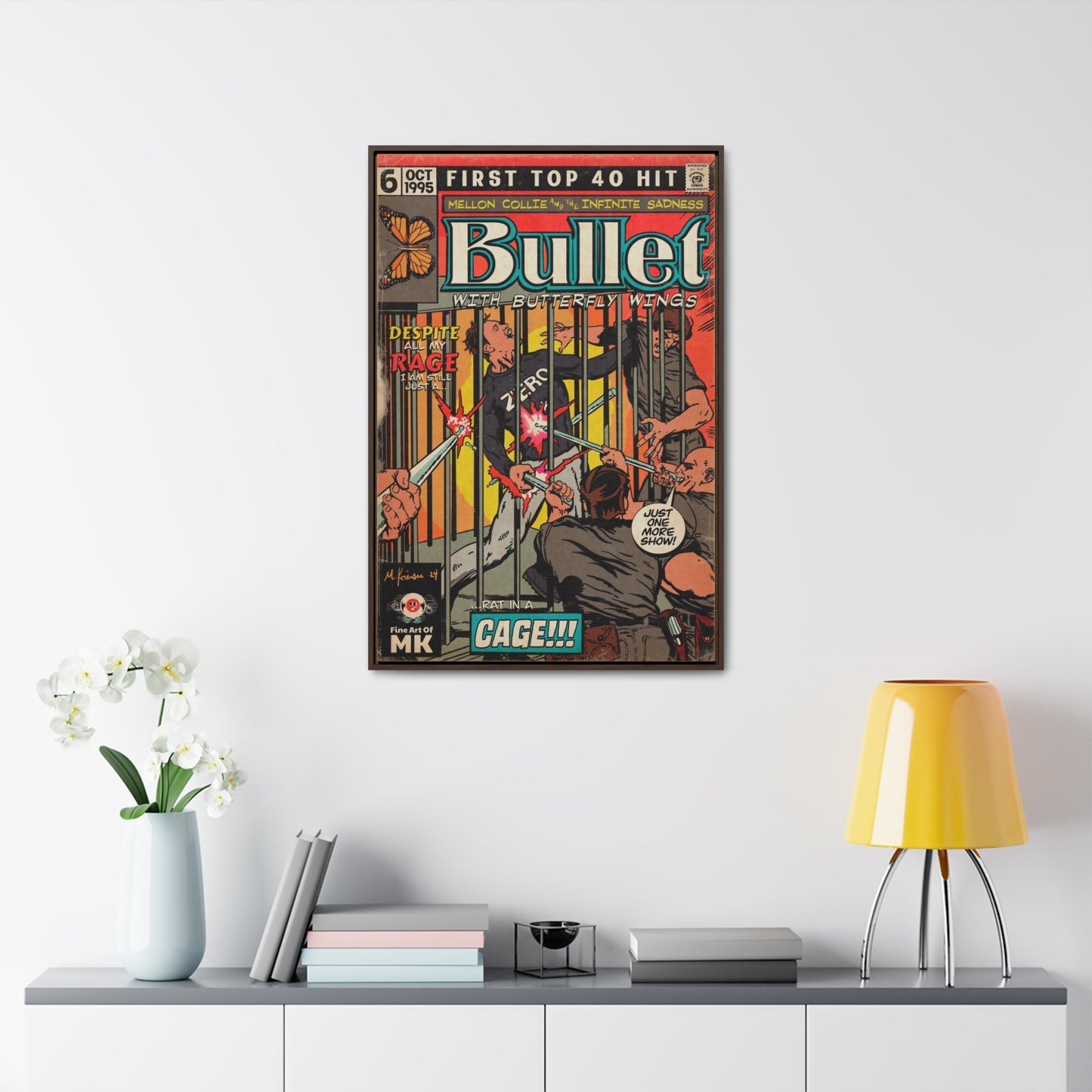 Smashing Pumpkins - Bullet With Butterfly Wings - Gallery Canvas Wraps, Vertical Frame