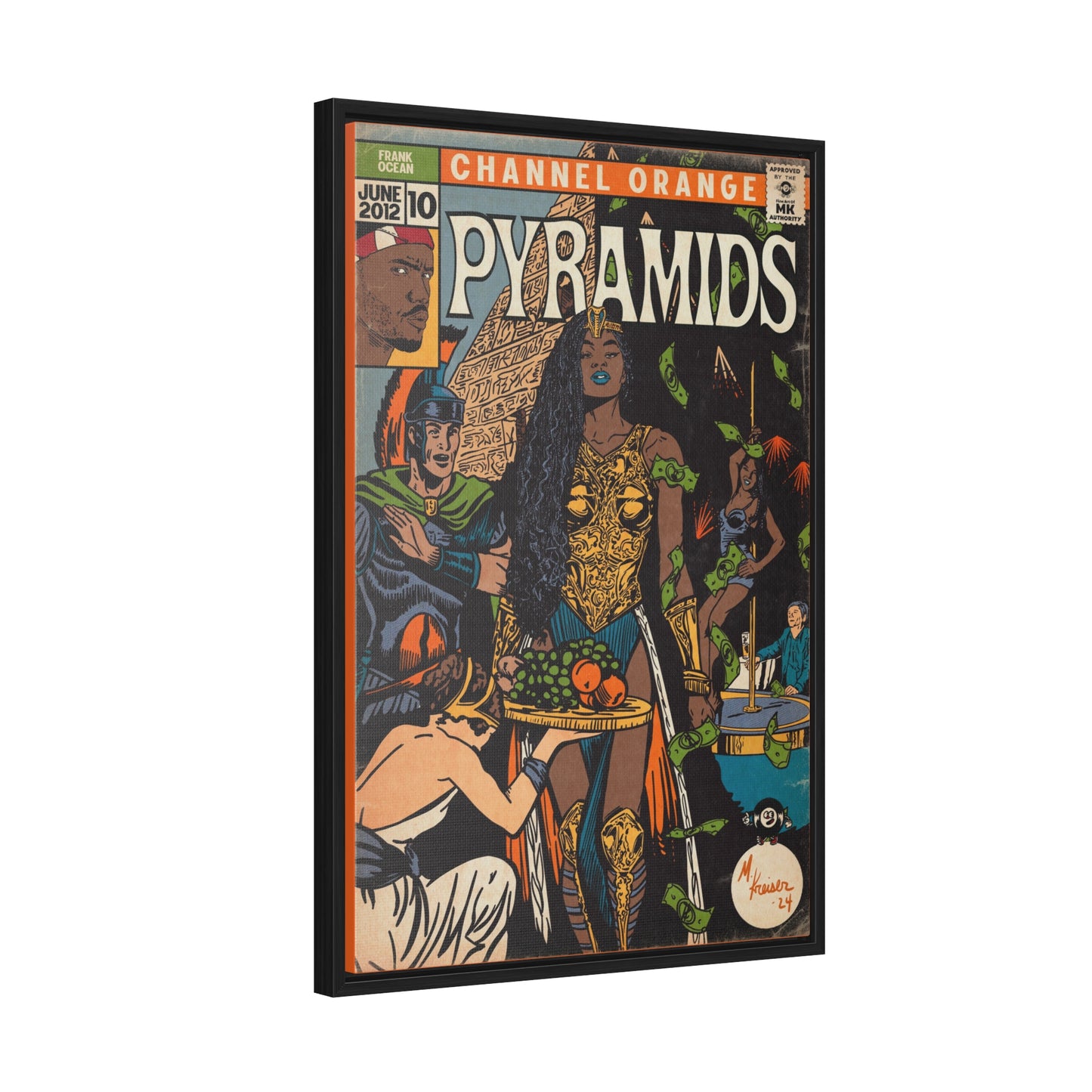 Frank Ocean - Pyramids - Gallery Canvas Wraps, Vertical Frame