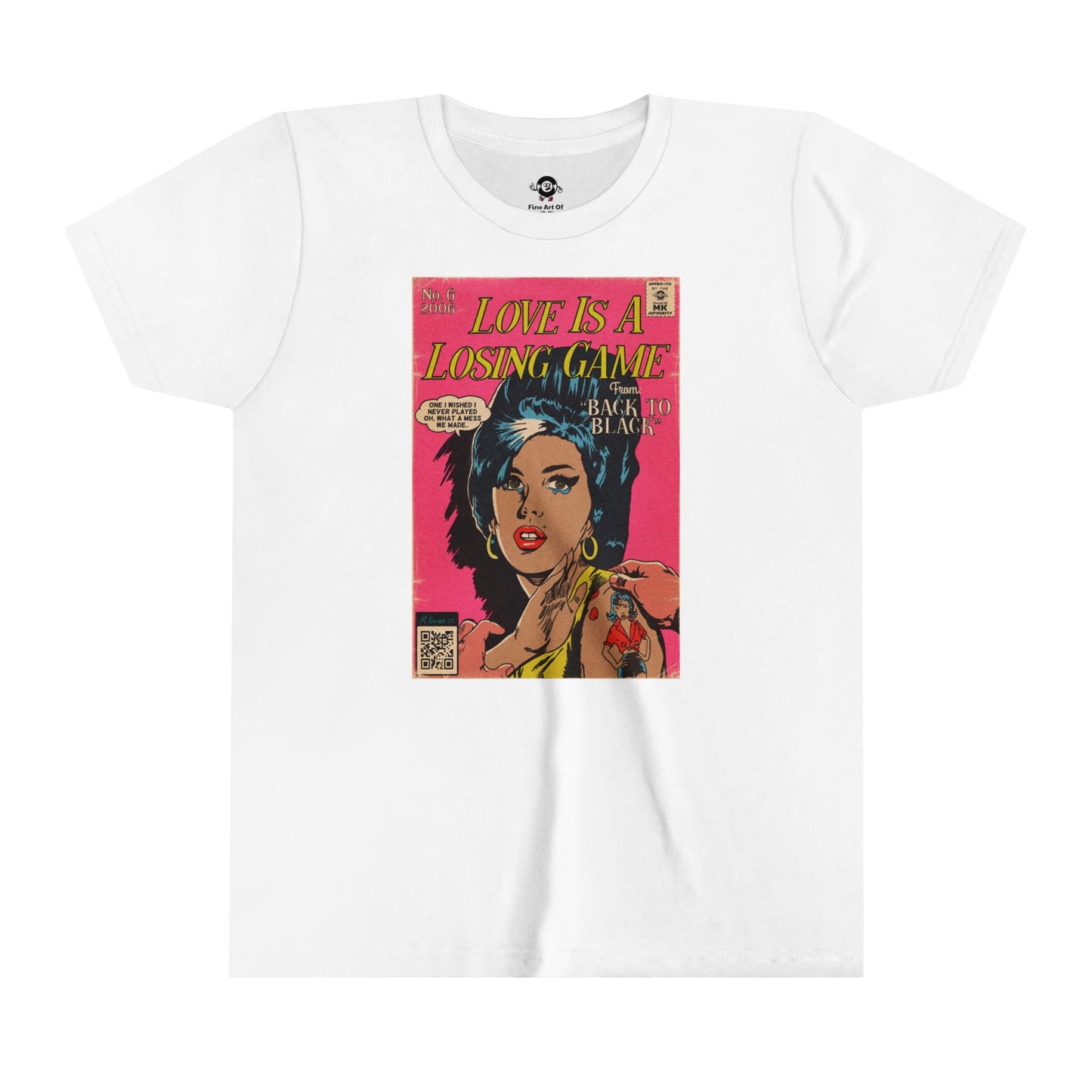 KIDS - Amy Winehouse - Love is a Losing Game - Youth Short Sleeve Tee