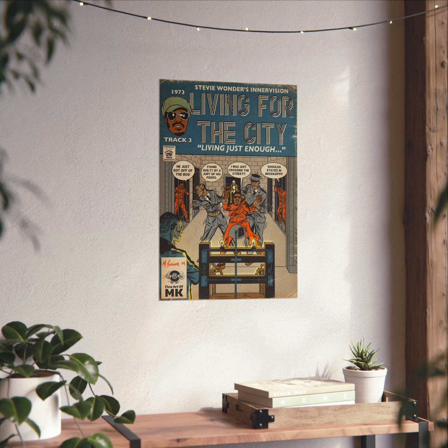 Stevie Wonder - Living For The City - Matte Vertical Posters