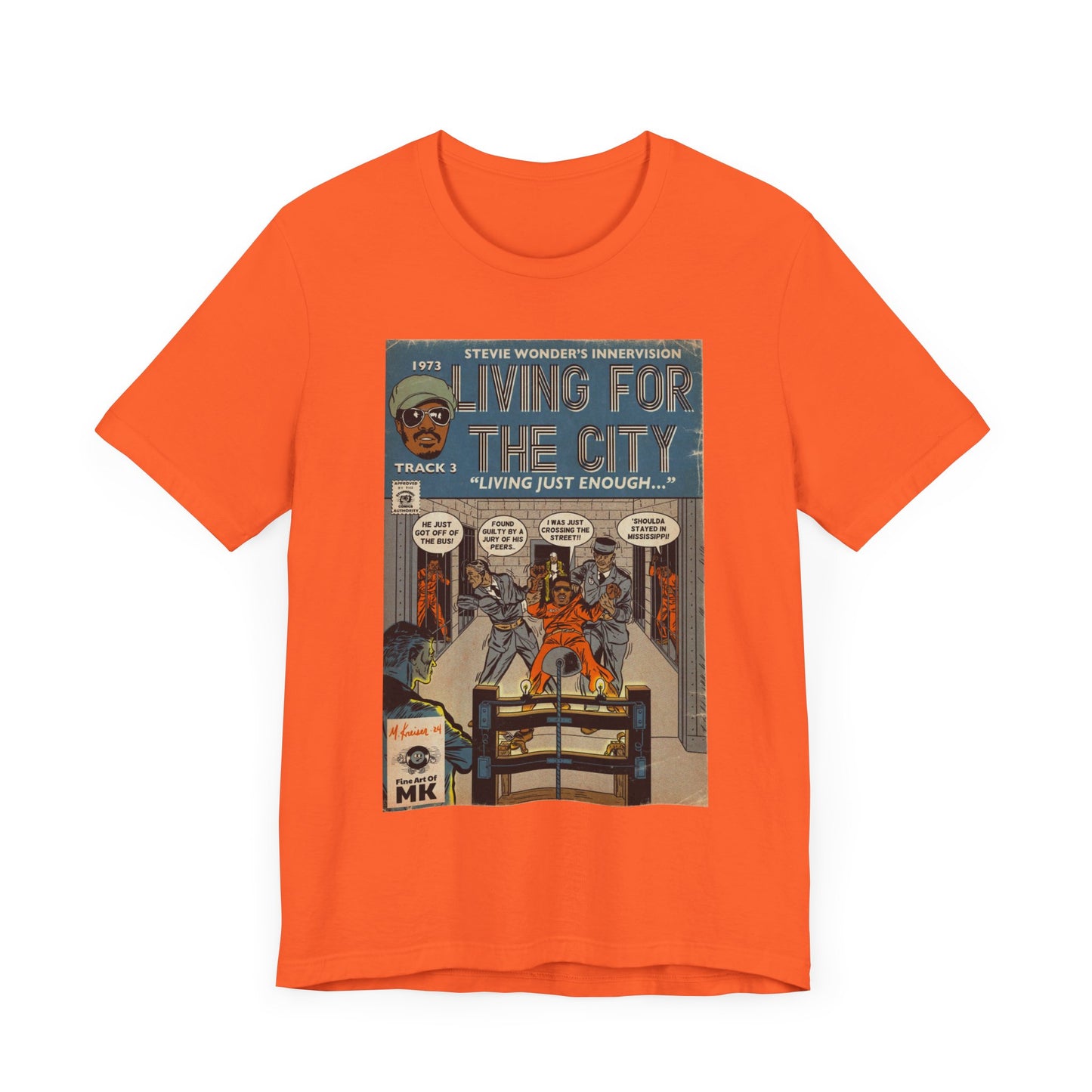 Stevie Wonder - Living For The City - Unisex Jersey Short Sleeve Tee