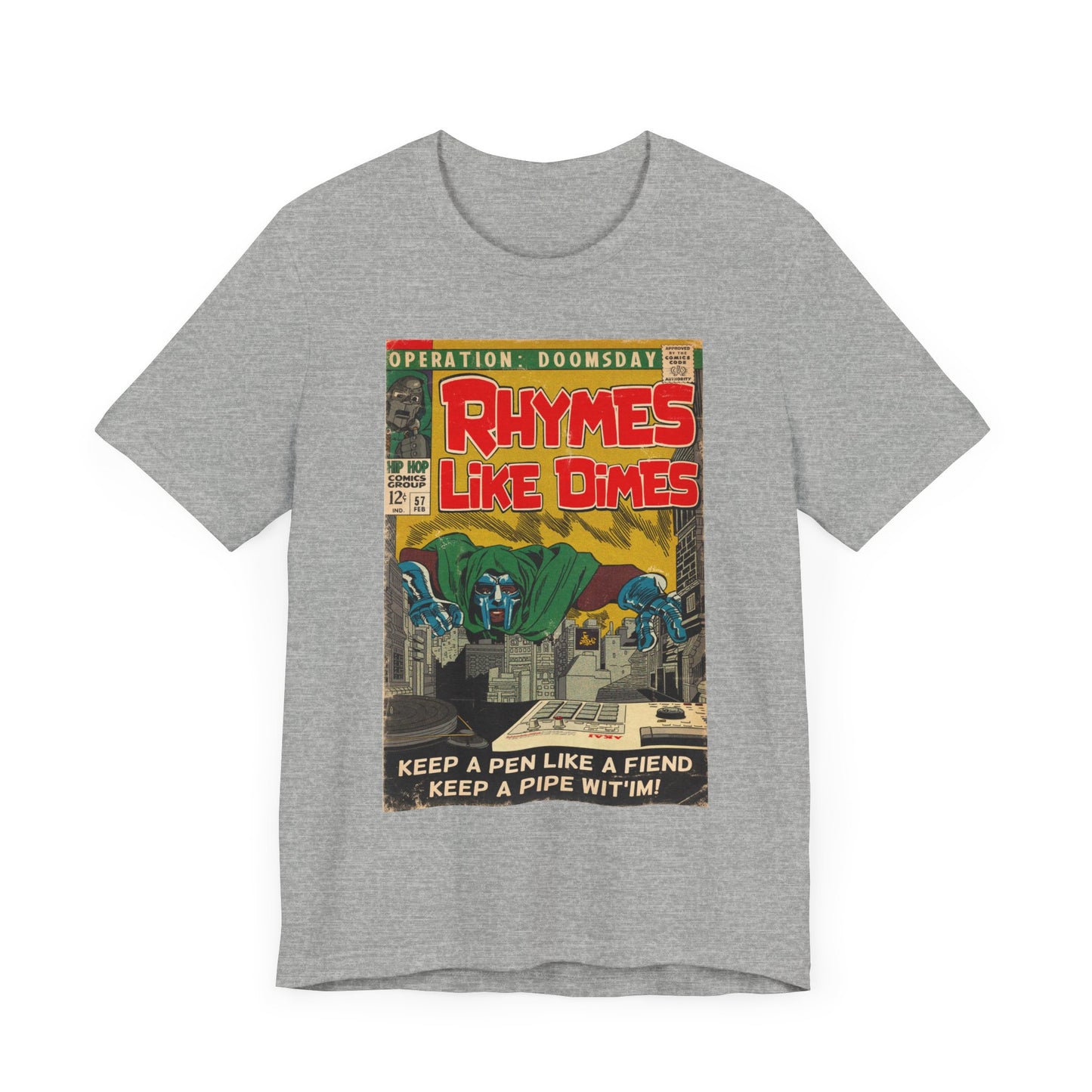 MF DOOM - Rhymes Like Dimes - Unisex Jersey Short Sleeve Tee