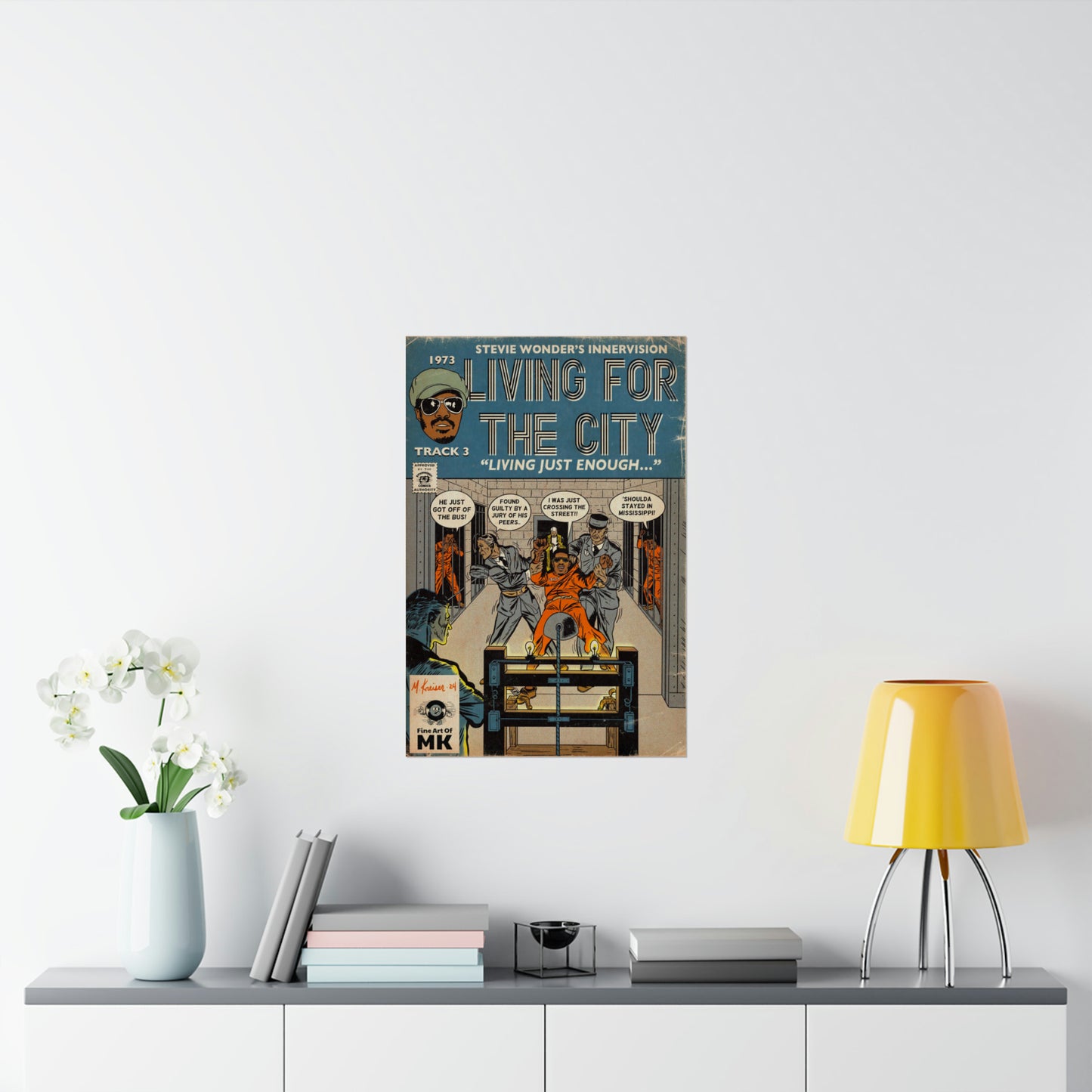 Stevie Wonder - Living For The City - Matte Vertical Posters