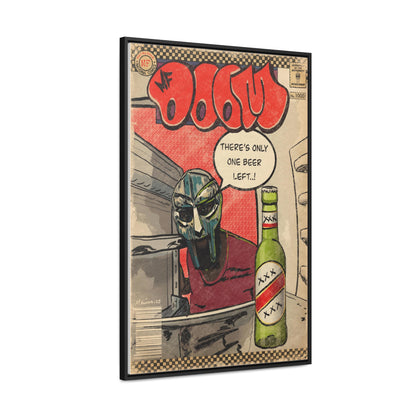 MF DOOM - One Beer - Gallery Canvas Wraps, Vertical Frame