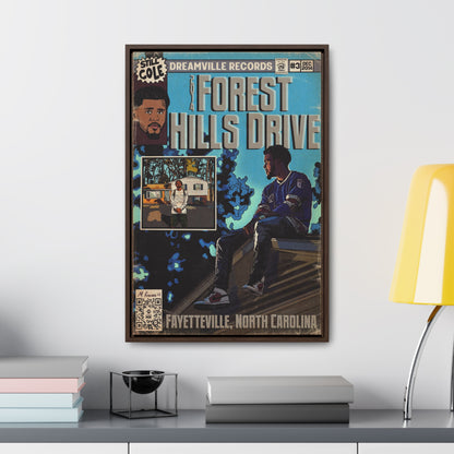 J Cole - 2014 Forest Hills Drive - Gallery Canvas Wraps, Vertical Frame