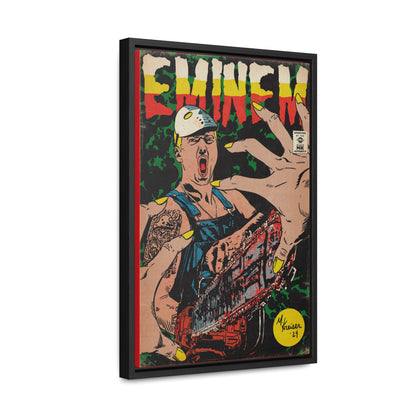 Eminem - Comic Book Art - Gallery Canvas Wraps, Vertical Frame