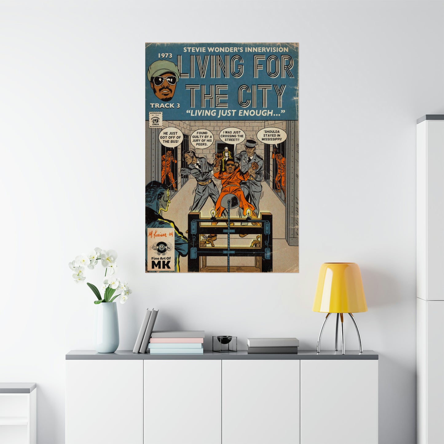 Stevie Wonder - Living For The City - Matte Vertical Posters