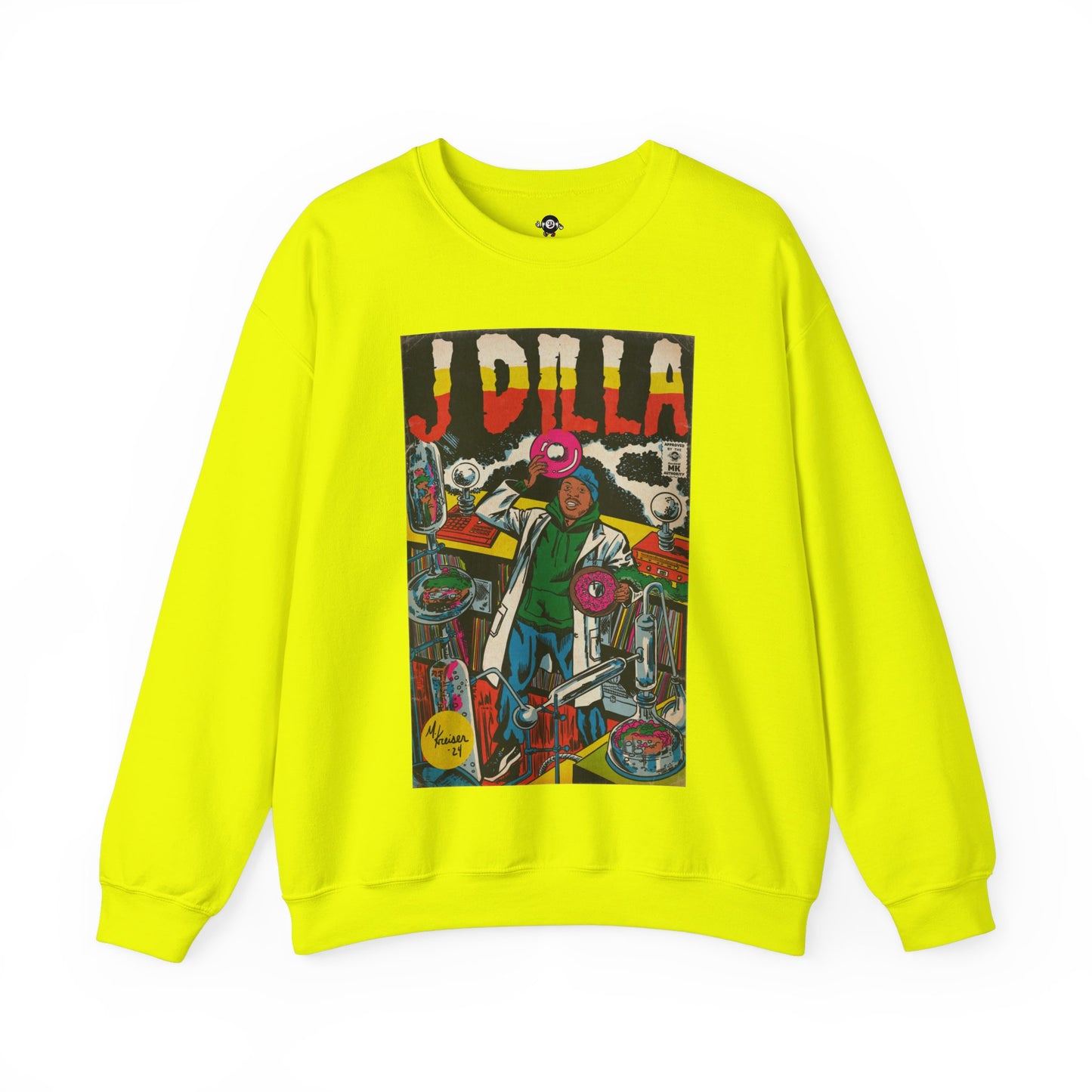 J Dilla - Comic Book Art - Unisex Heavy Blend™ Crewneck Sweatshirt