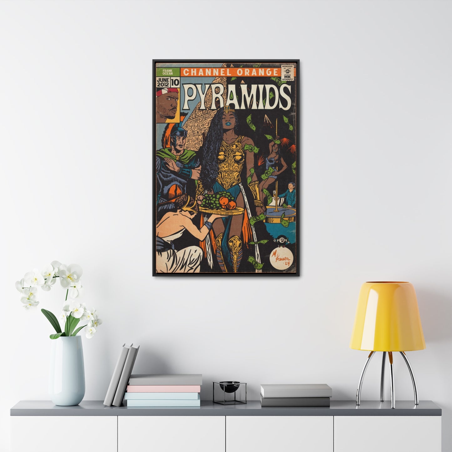 Frank Ocean - Pyramids - Gallery Canvas Wraps, Vertical Frame