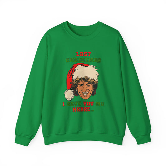 WHAM - George Michael - Last Christmas- Unisex Heavy Blend™ Crewneck Sweatshirt