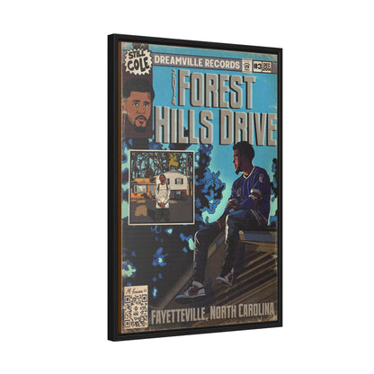 J Cole - 2014 Forest Hills Drive - Gallery Canvas Wraps, Vertical Frame