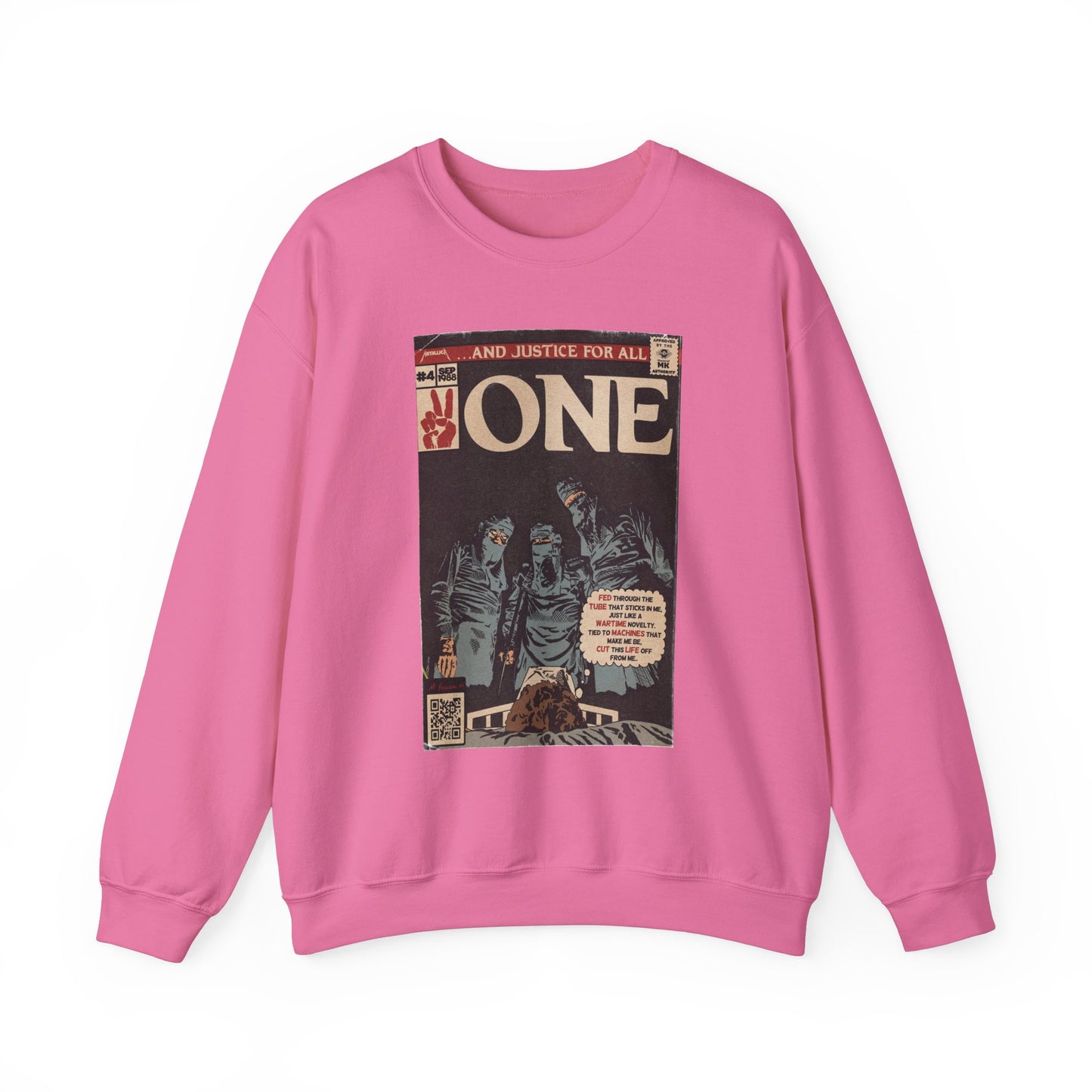 Metallica- One - Johnny Got His Gun Comic Book Art - Unisex Heavy Blend™ Crewneck Sweatshirt