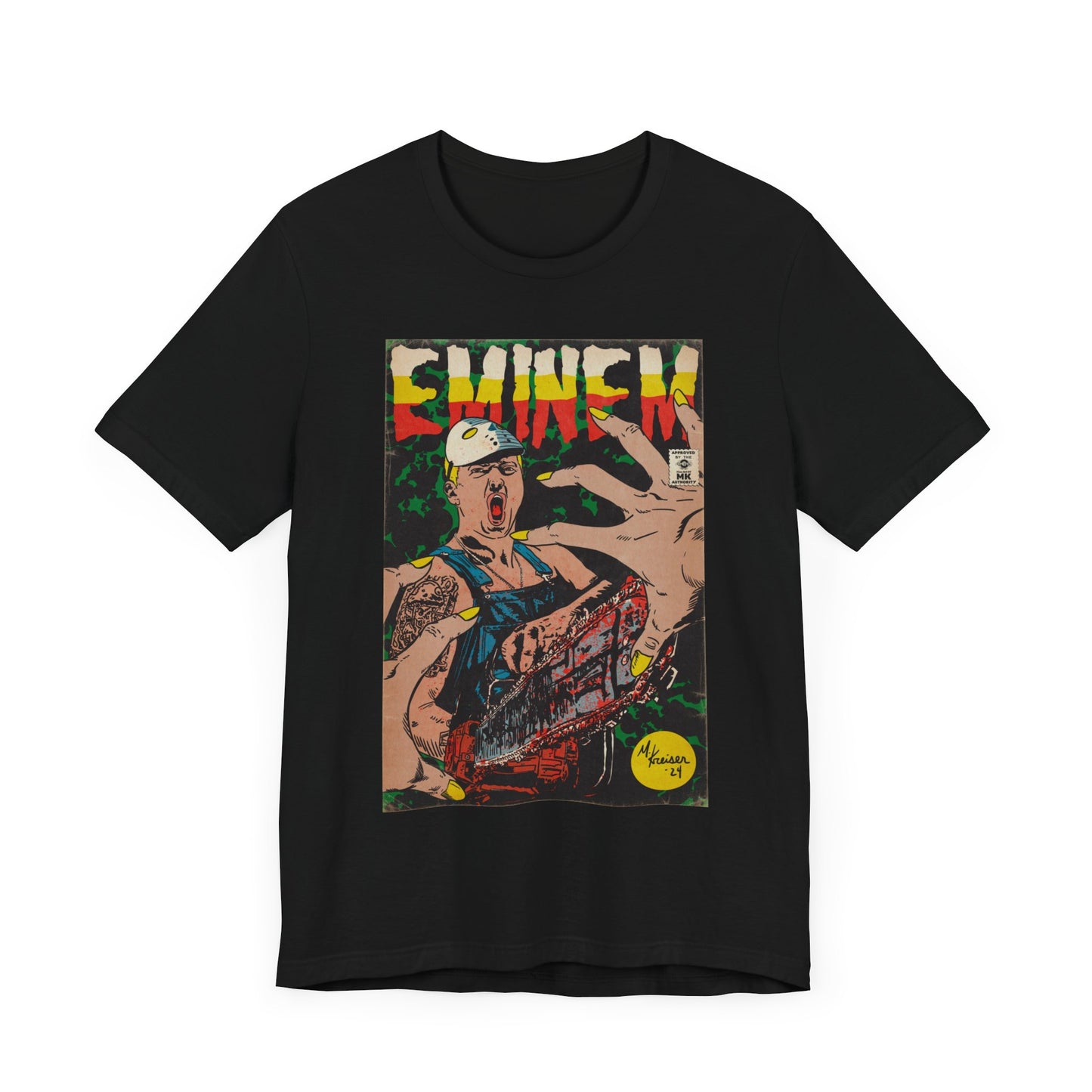 Eminem - Comic Book Art - Unisex Jersey Short Sleeve Tee