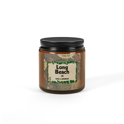 Long Beach - Scented Soy Candle (Multi-Size, Amber Jar)