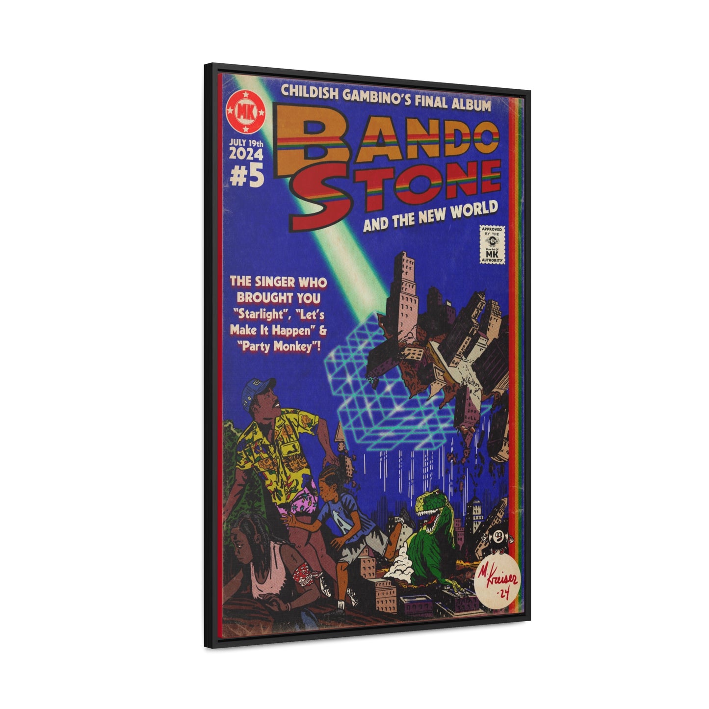 Childish Gambino - Bando Stone  - Gallery Canvas Wraps, Vertical Frame