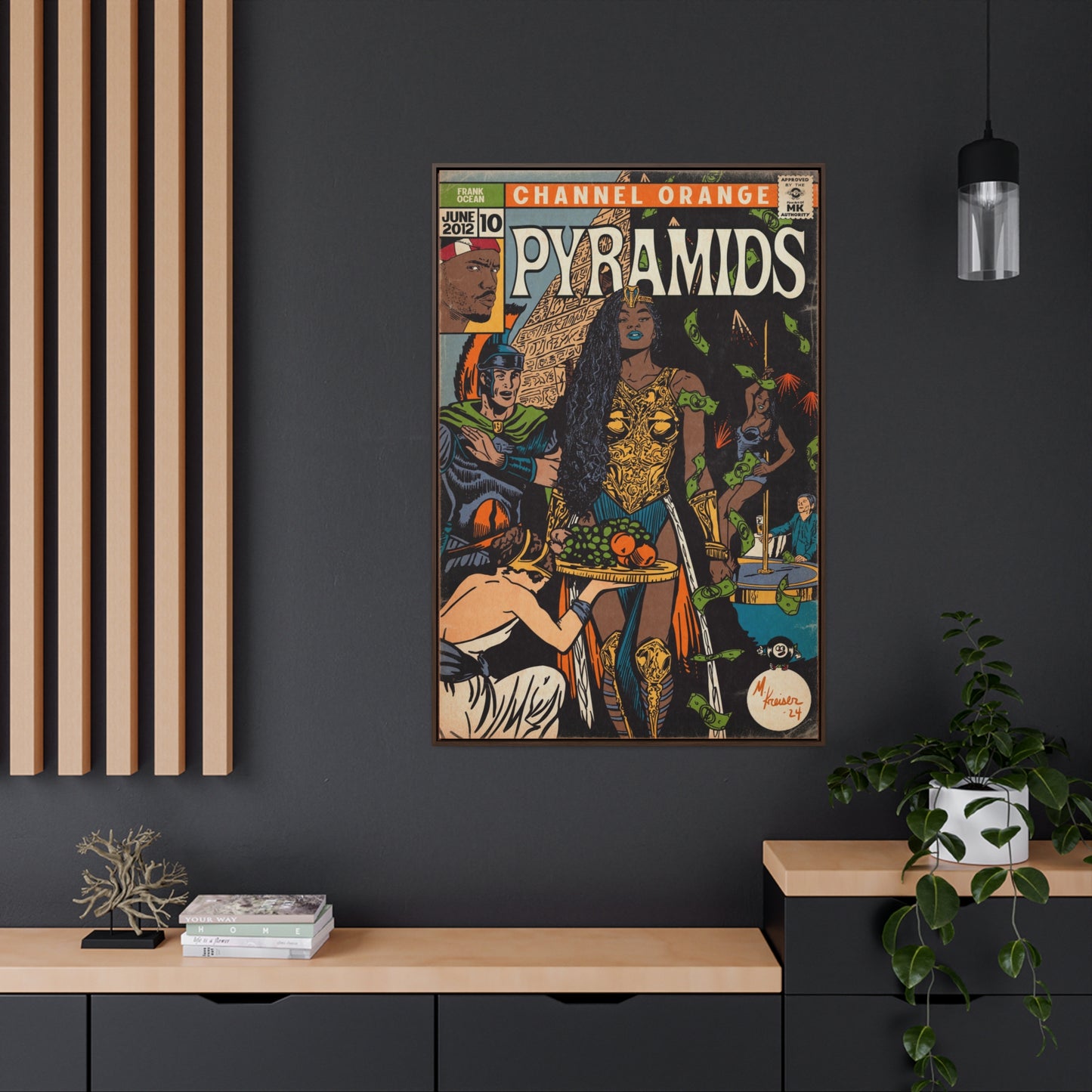 Frank Ocean - Pyramids - Gallery Canvas Wraps, Vertical Frame