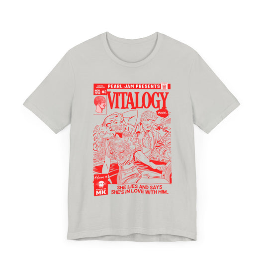 Pearl Jam - Vitalogy - RED VARIANT - Unisex Jersey Short Sleeve Tee