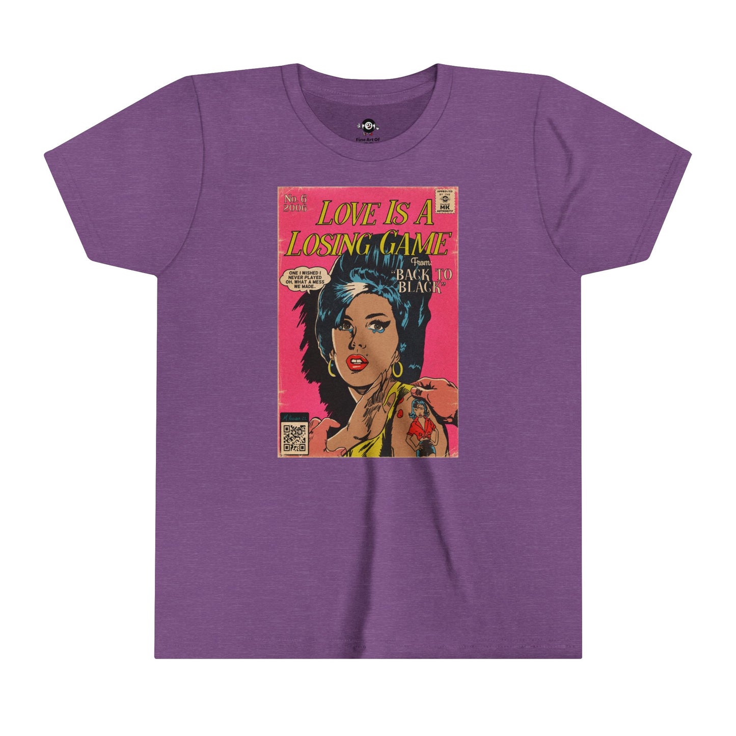 KIDS - Amy Winehouse - Love is a Losing Game - Youth Short Sleeve Tee