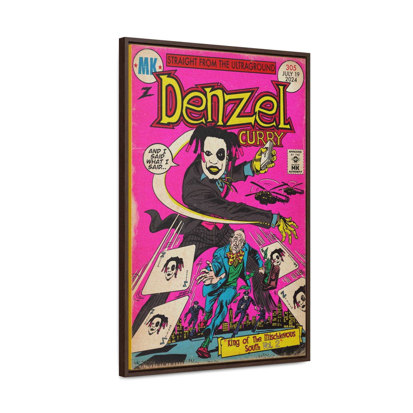 Denzel Curry - King of the Mischievous South 2 - Gallery Canvas Wraps, Vertical Frame