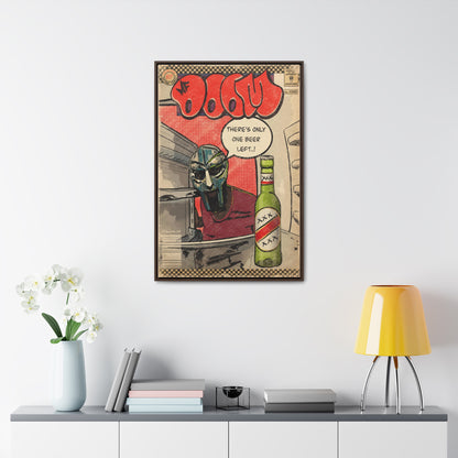 MF DOOM - One Beer - Gallery Canvas Wraps, Vertical Frame