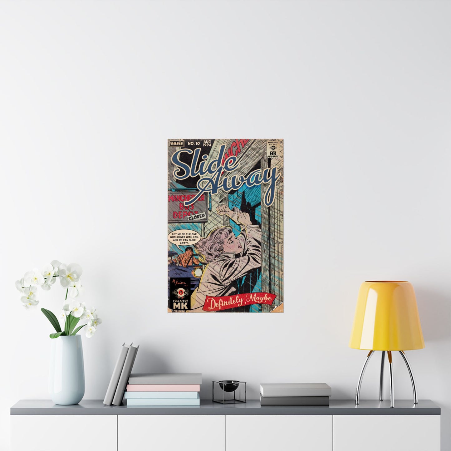 Oasis - Slide Away - Matte Vertical Posters