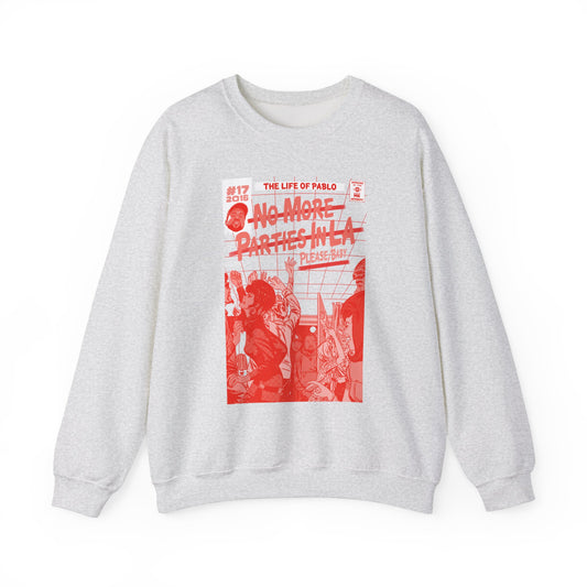 Kanye & Kendrick - No More Parties - RED VARIANT - Unisex Heavy Blend™ Crewneck Sweatshirt