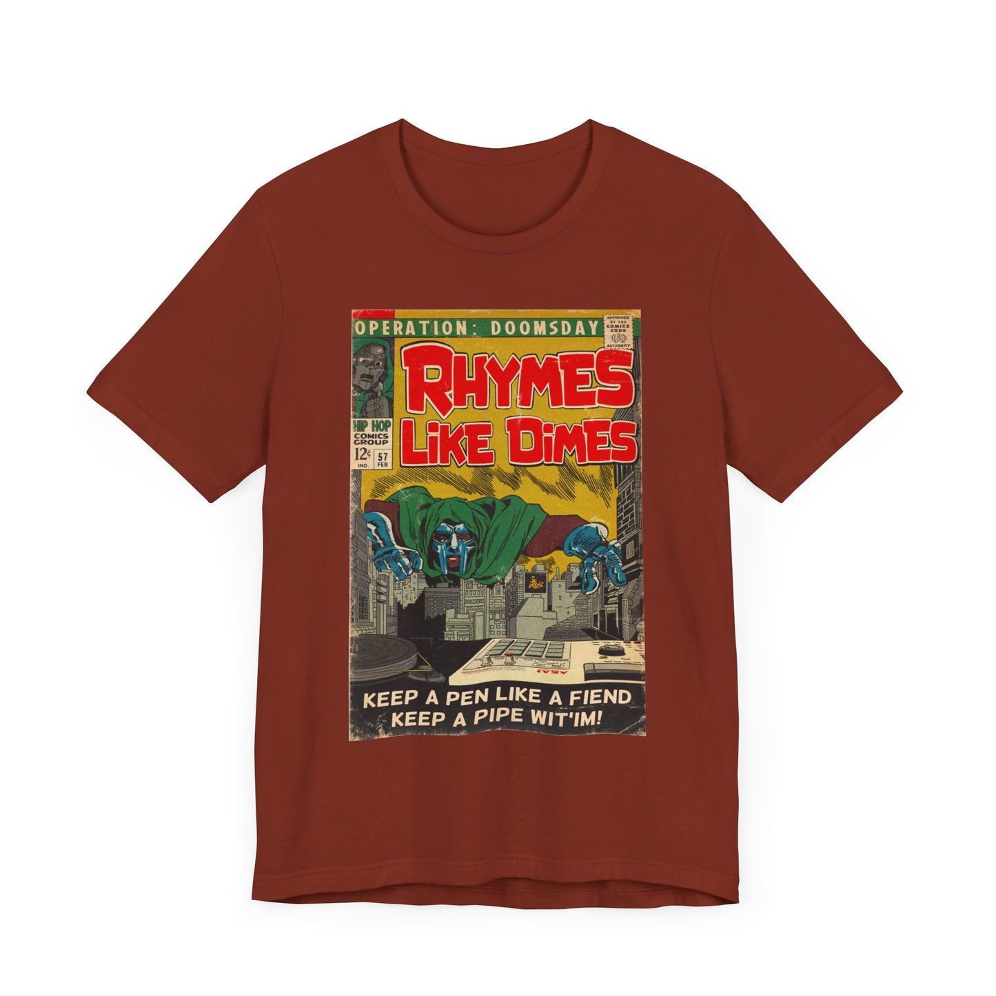 MF DOOM - Rhymes Like Dimes - Unisex Jersey Short Sleeve Tee