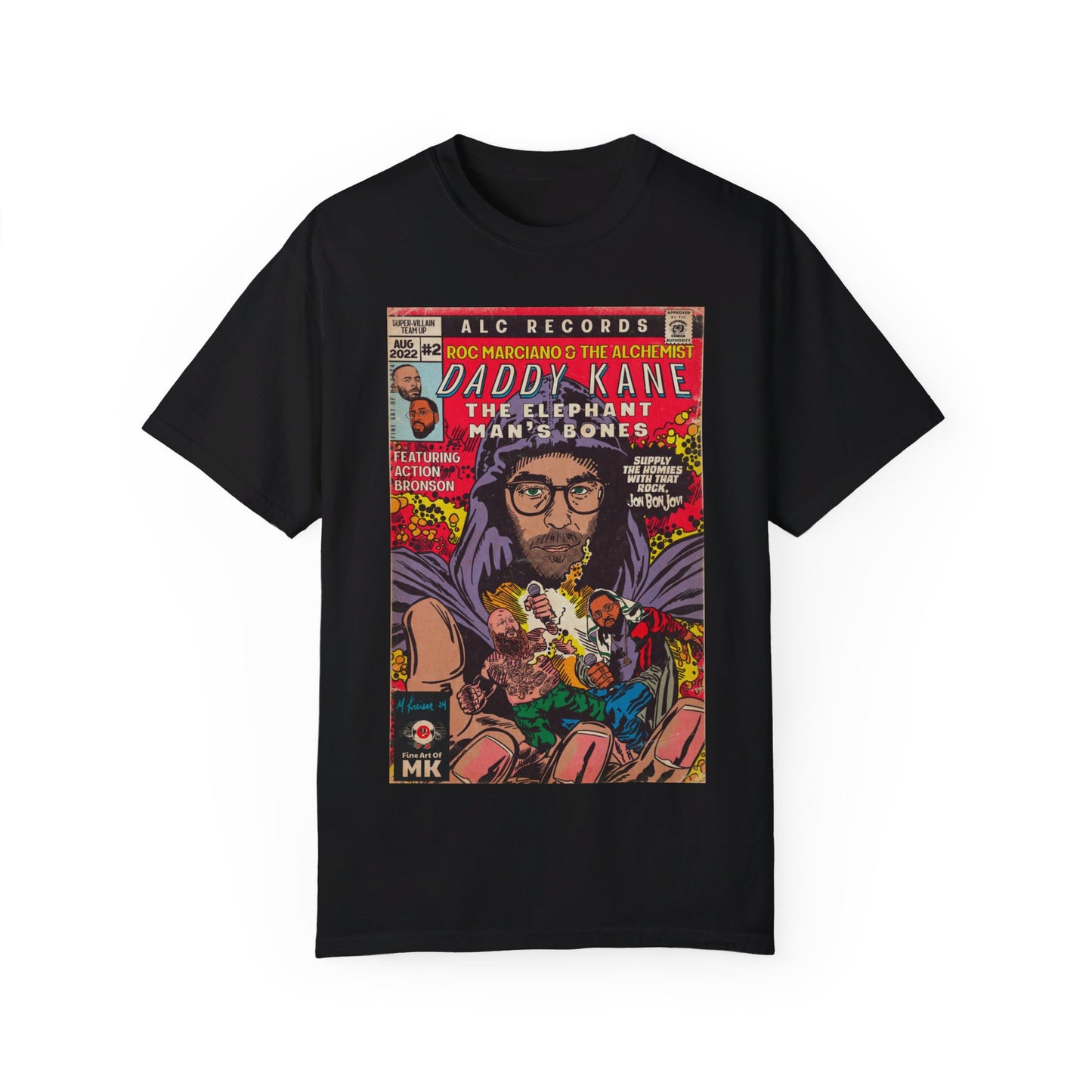 Roc Marciano, Alchemist, Action Bronson - Daddy Kane - Unisex Comfort Colors T-shirt