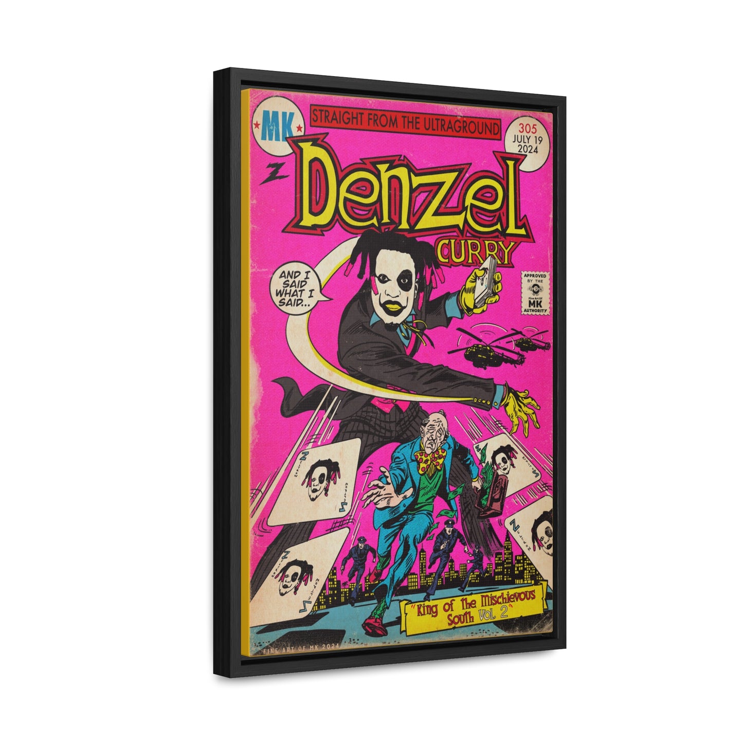 Denzel Curry - King of the Mischievous South 2 - Gallery Canvas Wraps, Vertical Frame