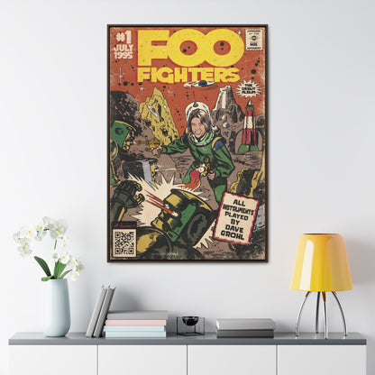 Foo Fighters - Self Titled - Gallery Canvas Wraps, Vertical Frame