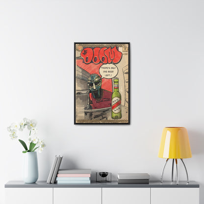 MF DOOM - One Beer - Gallery Canvas Wraps, Vertical Frame