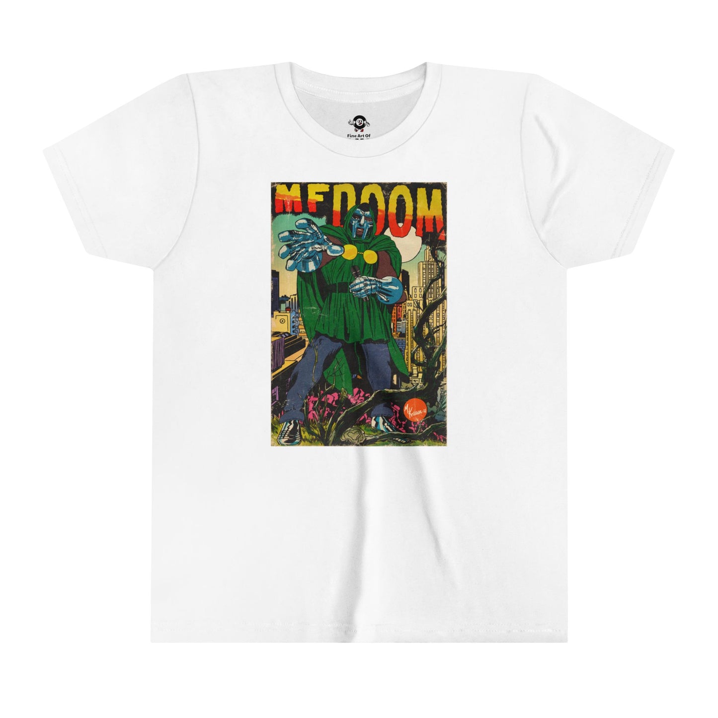 KIDS - MF DOOM - Comic Book Art - Youth Short Sleeve Tee