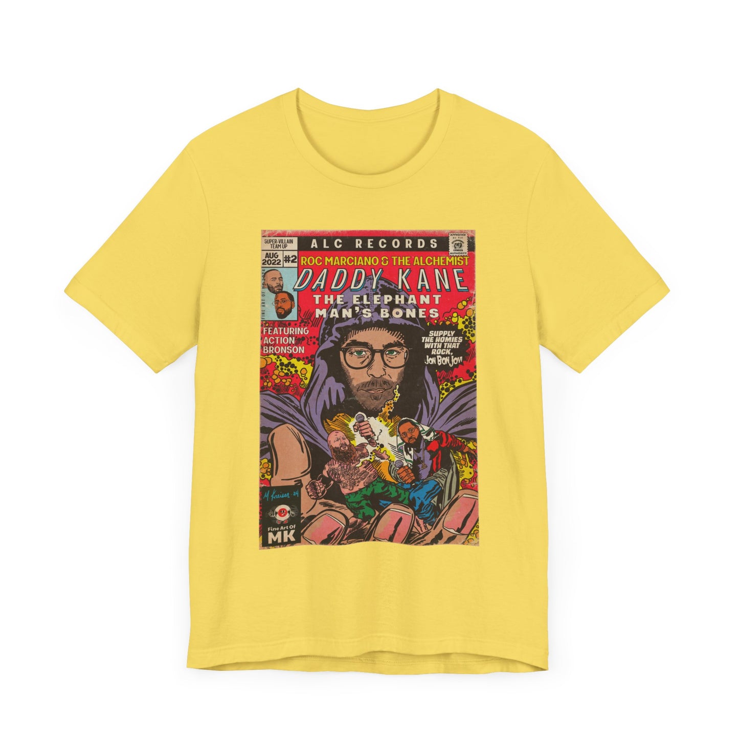 Roc Marciano, Alchemist, Action Bronson - Daddy Kane - Unisex Jersey Short Sleeve Tee