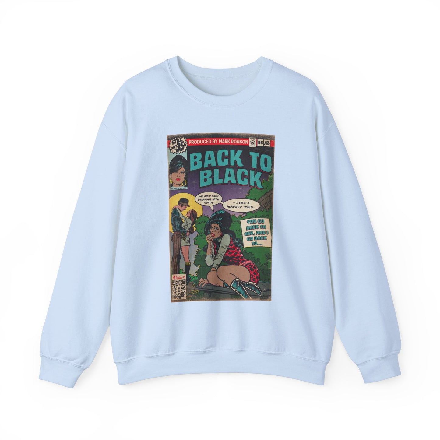 Amy Winehouse - Back to Black - Unisex Heavy Blend™ Crewneck Sweatshirt