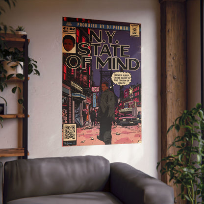 Nas - NY State Of Mind - Vertical Matte Poster