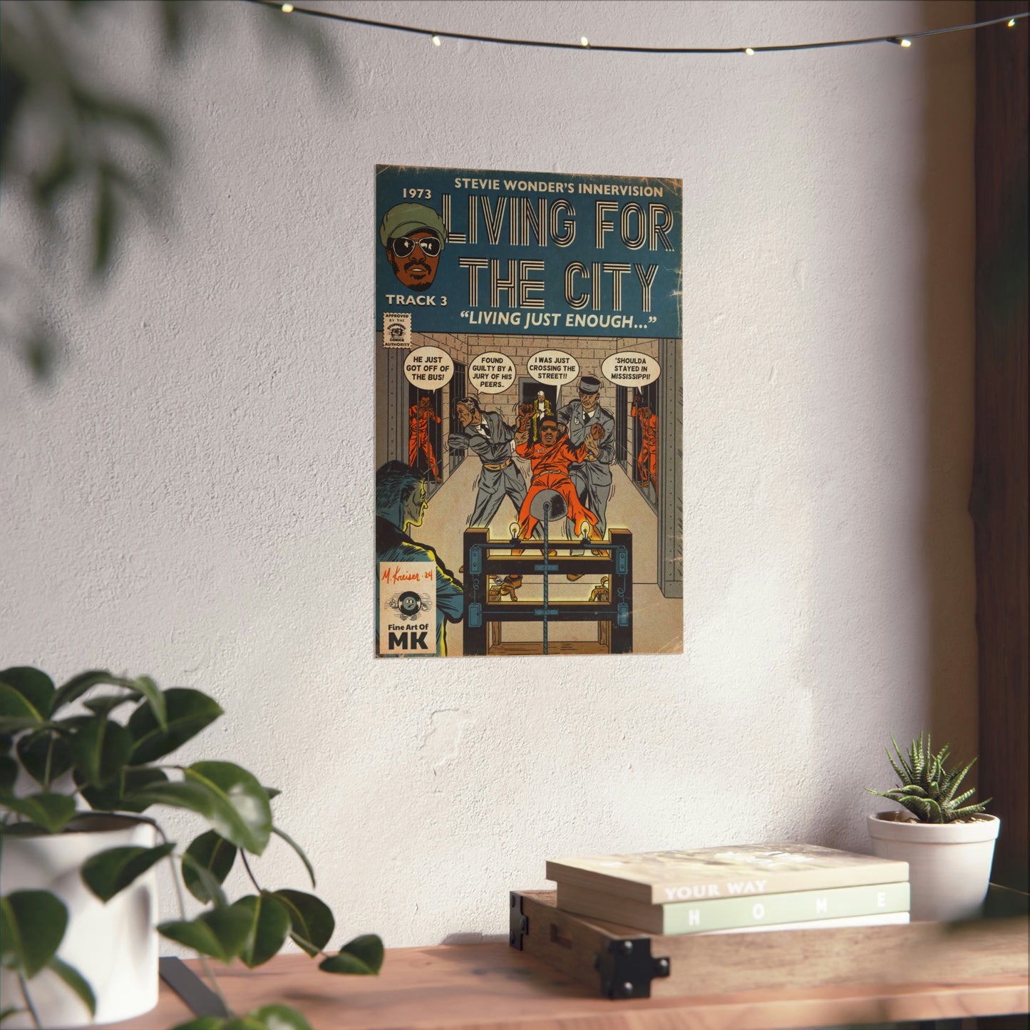 Stevie Wonder - Living For The City - Matte Vertical Posters