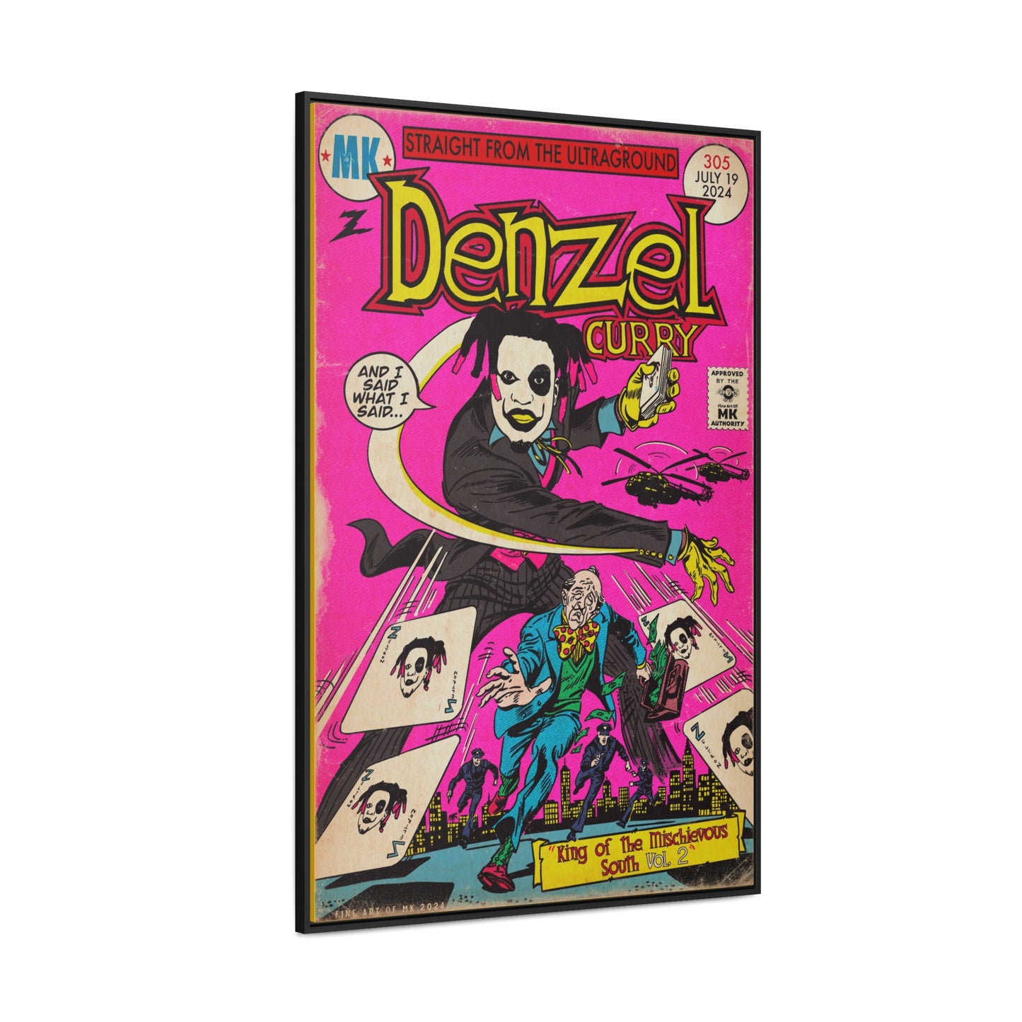 Denzel Curry - King of the Mischievous South 2 - Gallery Canvas Wraps, Vertical Frame