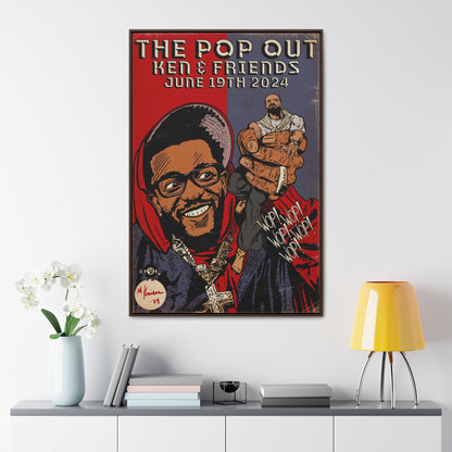 Kendrick Lamar - The Pop Out  - Gallery Canvas Wraps, Vertical Frame